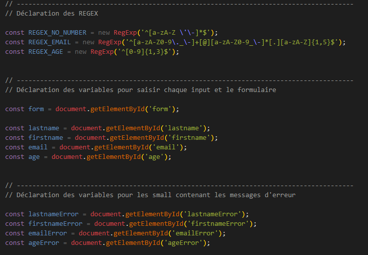Code de l'exercice 2