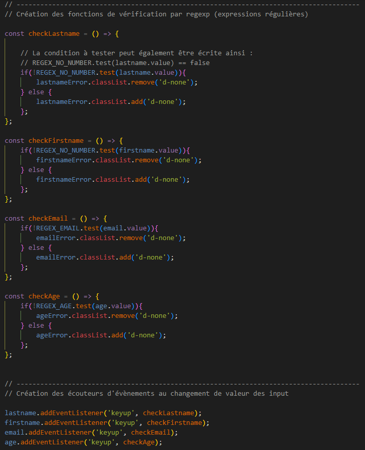 Code de l'exercice 2