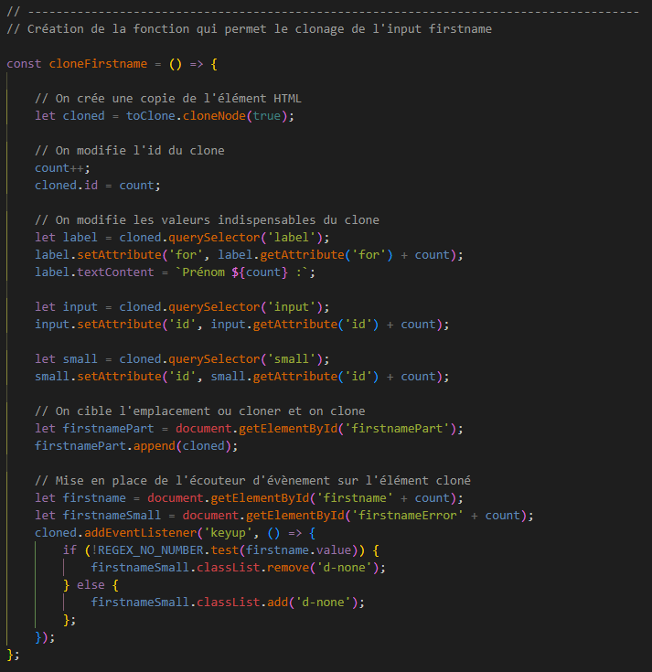Code de l'exercice 3