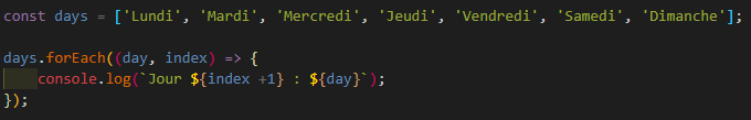 Code de l'exercice 4