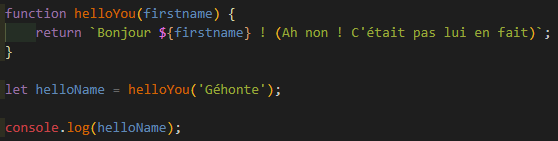 Code de l'exercice 2