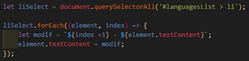 Code de l'exercice 3